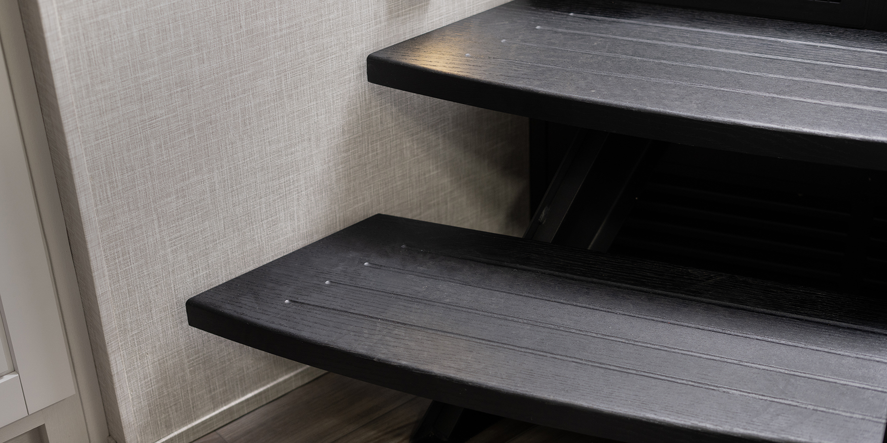 North Point stairs with shoe rack