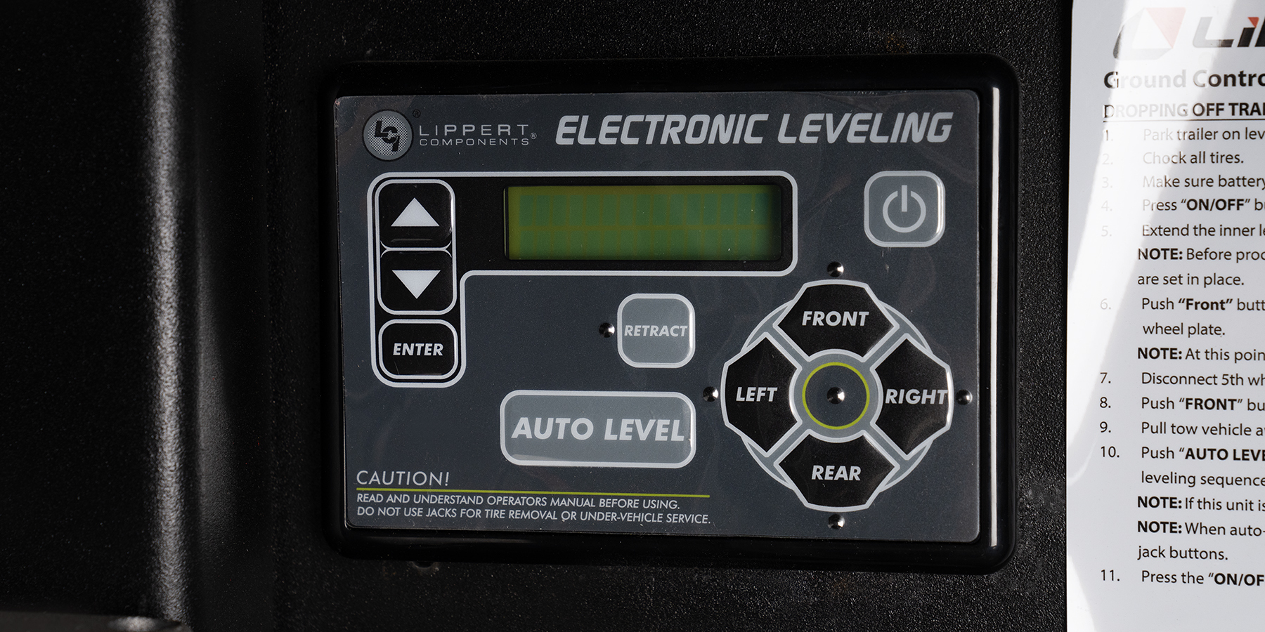 Eagle HT fifth wheel Lippert Electric Leveling