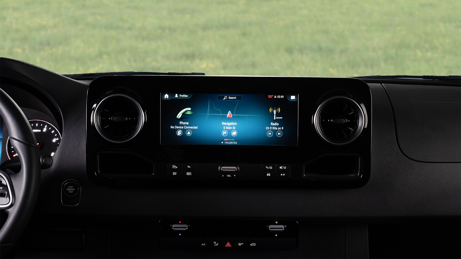 10.25 in. Integrated Mercedes-Benz® MBUX Infotainment Center with Apple® CarPlay™ and Android Auto™